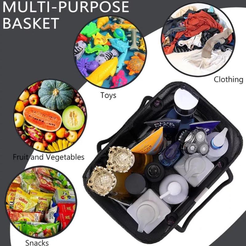 Portable Tote Shower Basket Waterproofbag With Handle Large Capacity Toiletry Bag Organizer Unisex