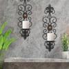 Iron Art Wall Mounted Candle Holders Exquisite Design Metal Tealight Ornament  Photo Props
