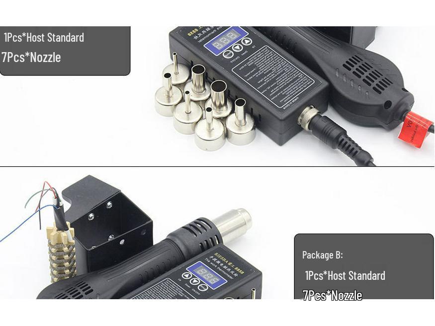 RIESBA 8858 Portable Handheld Hot Air Gun for Desoldering and Repair