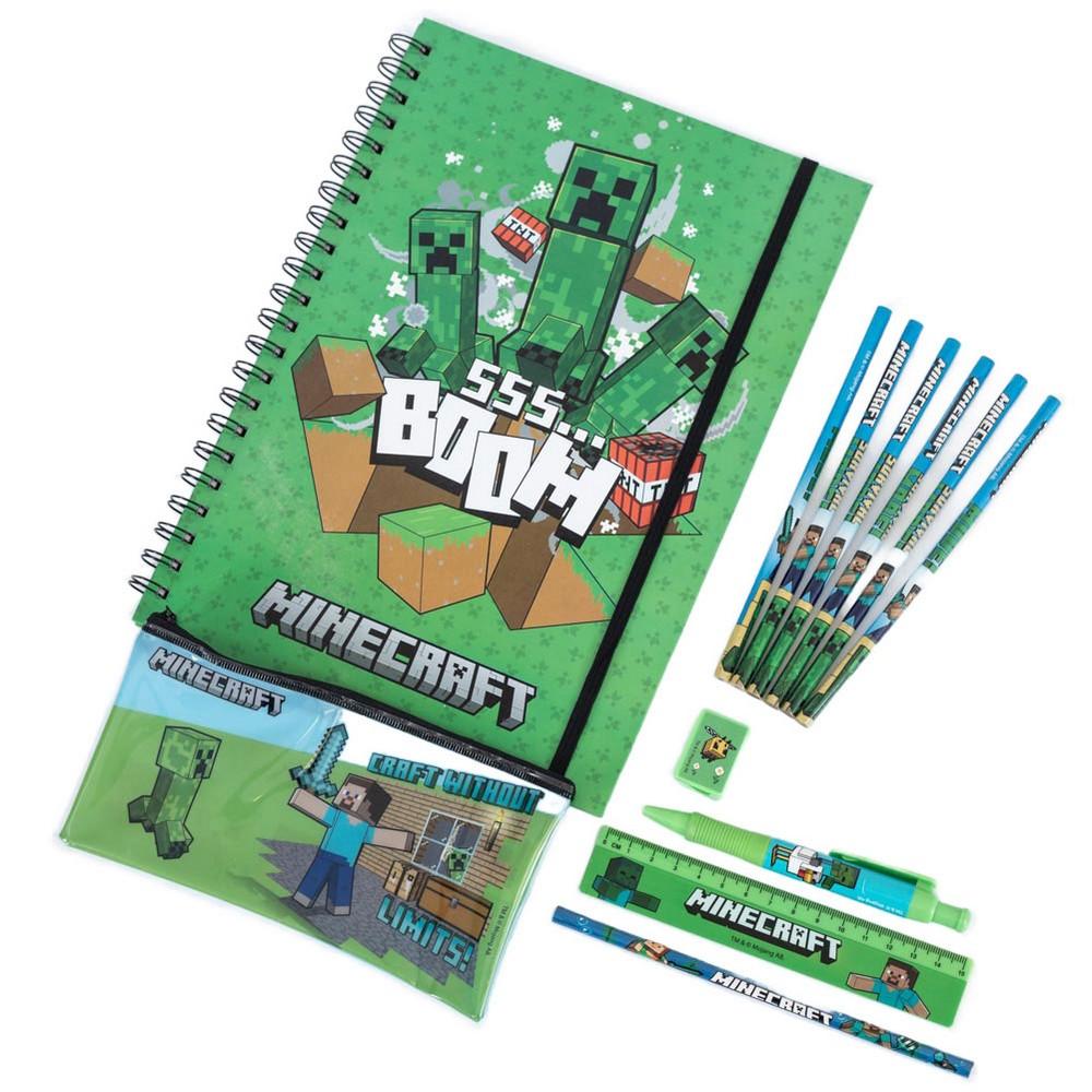 Minecraft Bumper Stationery Set (Pack of 12)