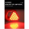 1Pc Car Triangle Lights Rear Brake Light Stop Safety Remote Lamp For Jdm Bba 12V