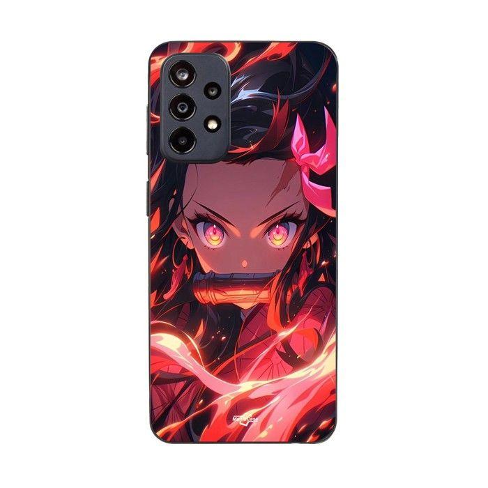 Coque de téléphone - Maniacase - Samsung Galaxy A53 4G - Silicone - Souple - Demon Slayer Nezuko Kamado