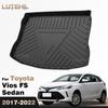 LUTEHIL For Toyota Vios FS Sedan 2017-2022 2018 2019 2020 2021 TPE Trunk Mat Mat Cargo Liner Cover Waterproof Accessories