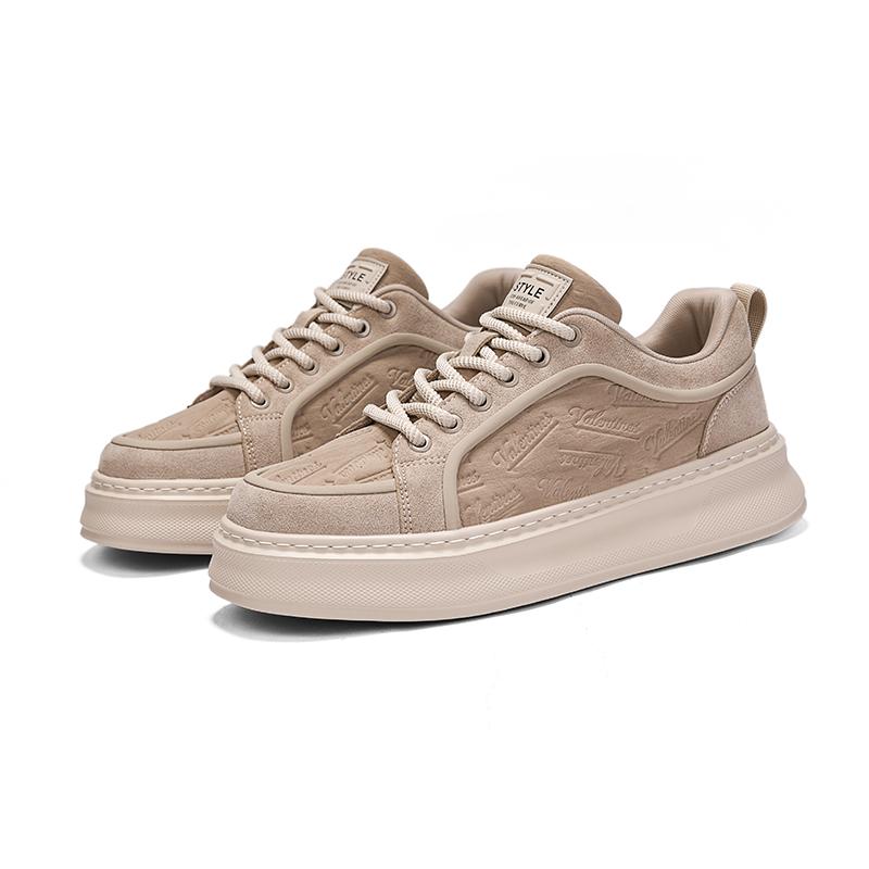 

Новые мужские кеды на толстой подошве Модные Универсальные Стилі Для улицы и прогулок На платформе Легкие уличные ботинки 44 бежевый