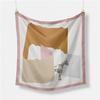 Luxury Horse Print Silk Square Scarf Women Spring Neck Tie Shawl Wraps Female Hair Hand Wrist Headkercheif Hijab Bandana
