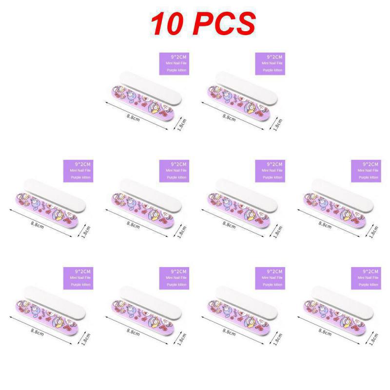 Cute Cartoon Mini Nail Files Portable Multi-functional Nail Polishing File Nail Shop Professional Durable Precise Manicure Tools