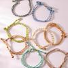 New Design Fashion Stainless Steel 18K Gold Plated Colorful Braided Rope String Bracelet