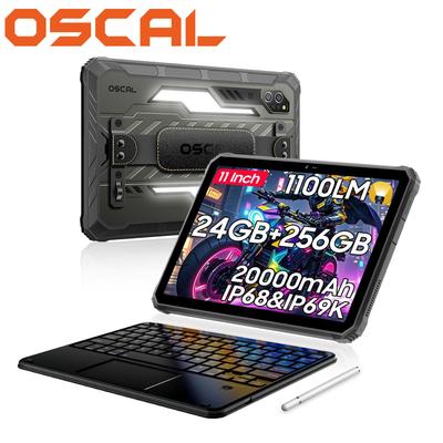 Oscal SPIDER 10 5G Rugged Tablets Android 15 11 Zoll Display 8+8 GB RAM 256GB ROM Tablet PC 20000mAh 268.2*179.6*17mm
