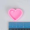 Dadword Key Chain Silicone Resin Mold Piece Shiny Silicone Heart Mold Silicone Keychain Mold Jewelry Craft Accessories