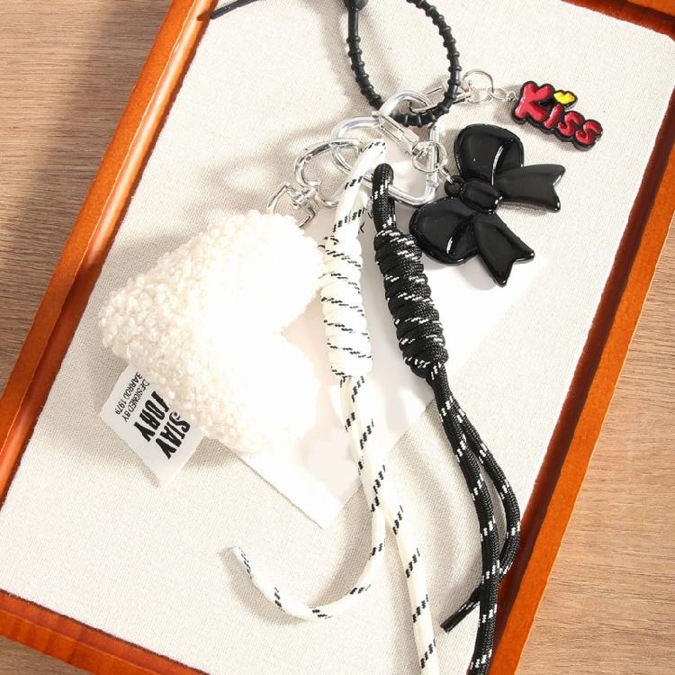 Braided Rope Keychain Bag Charms Handbag Hanging Ornament Bag Accessories Backpack Pendant Charm for Women Girls Gifts