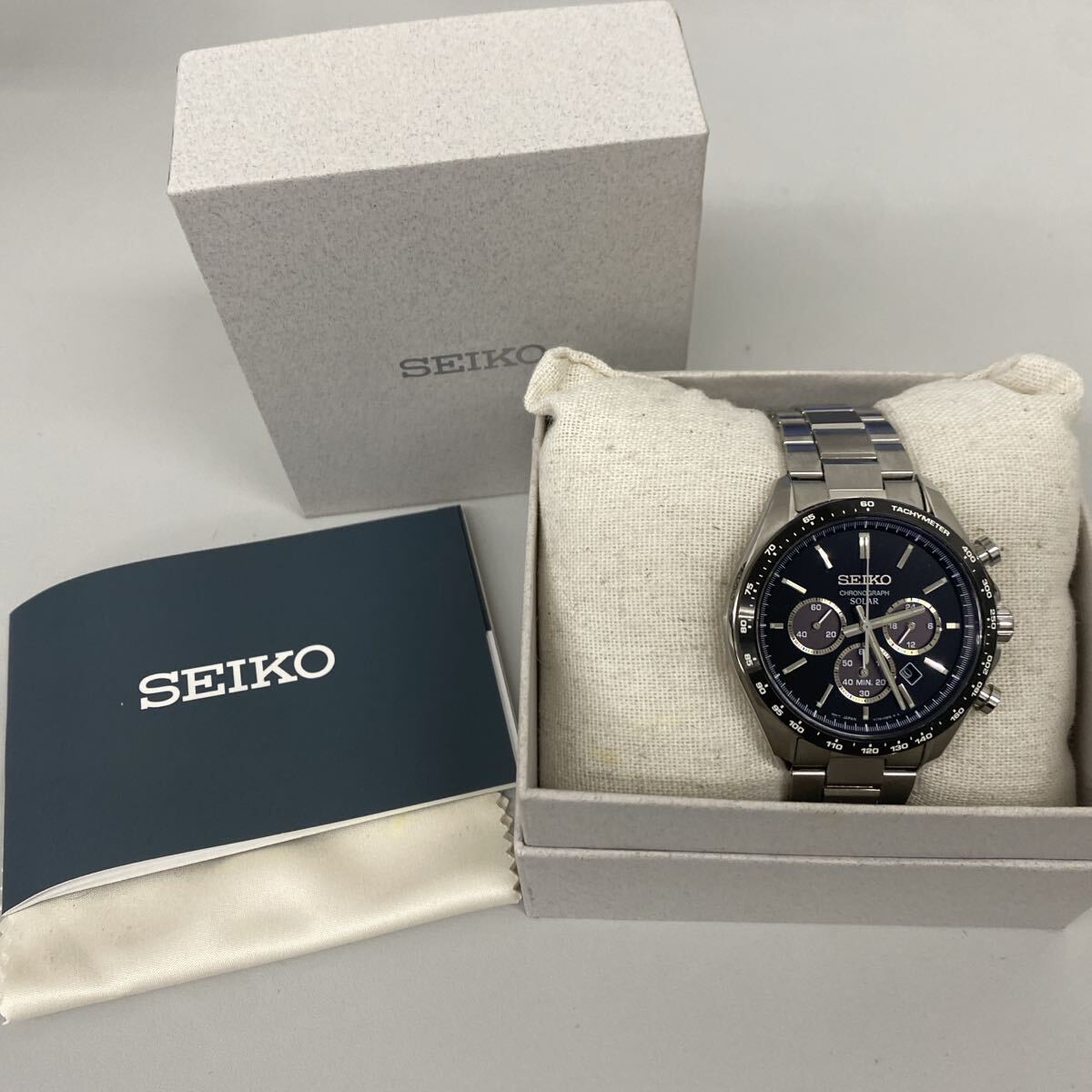 [Б/У] SEIKO Selection SBPY167 Солнечные часы-хронограф Мужские Отличное состояние