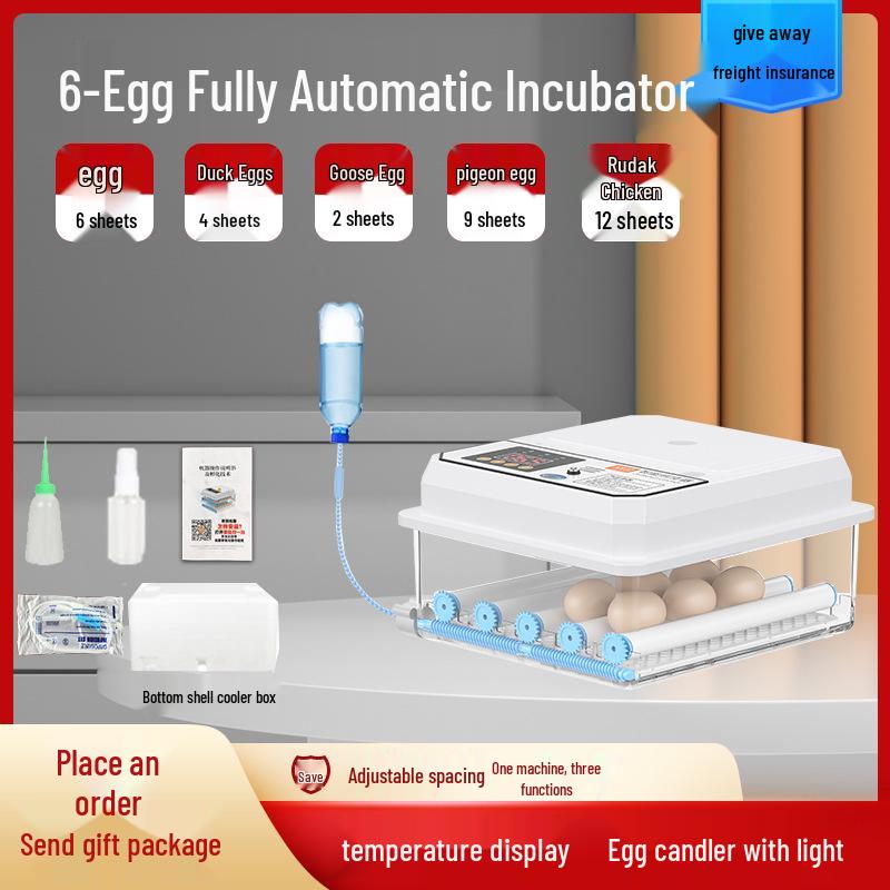 Smart Mini Egg Incubator: Fully Automatic Household Hatching Box for Ducks and Geese