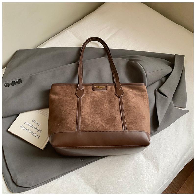 Simple Retro Large-capacity Bag Women's Autumn New Shoulder Bag Fashionable Texture Commuter Tote Bag