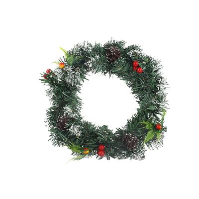 30cm Artificial Xmas Wreath Xmas Garland for Your Front Door Wedding Ceremony