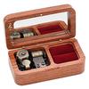 Sinzyo Cylinder Music with Ring Music Box for Respect for the Aged Day Gift Box, Wooden, Holder, Day, Souvenir, Birthday, Mother's (Rosewood, Song