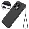 For Oppo Find X9 5G Liquid Silicone Case Phone Back Cover with Hand Strap