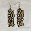 Happy New Year Pendant Ear Rings Elegant Chinese Ear Ornament for Women Girls