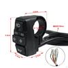 Head Light Turn with Horn Switch Assembly for 22mm Motorcycle Handlebar