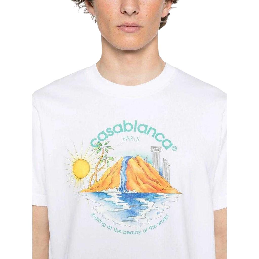 Casablanca Mens Oasis Printed T-Shirt