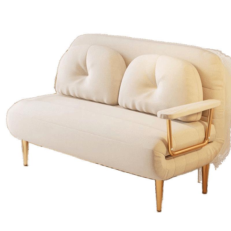Cream Multi-Functional Folding Sofa Bed for Small Spaces