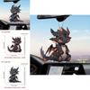 Acrylic Black Dragon Cartoon Car Charm Pendant For Stylish Vehicle Decoration