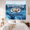 Manchester City Benutzerdefinierte Ihr Name Wanddekoration Wandteppich Kunst Für Haustier-Gedenken Geburtstag Hochzeitsparty Kulisse Familien Geschenk