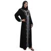 Muslimische Langarm-Strickjacke, Tunika, besticktes Kleid, Robe, islamisches Kleid, Kleidungsstück, Maxikleid, Kaftan