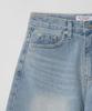 Beoteuneob Classic Washed Short Denim Pants (Light Blue)