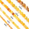 4/6/8/10/12mm Natural Orange Yellow Stripe Agate Stone Beads Round Loose Beads For Jewelry Making DIY Necklace Bracelet Supplies
