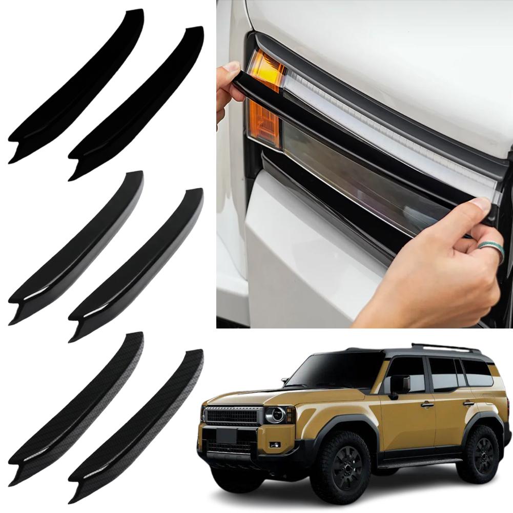 For Toyota Land Cruiser LC250 Front Bumper With 24-25 Headlight Prado New Decorative Style Accessories Eyebrow J8K2