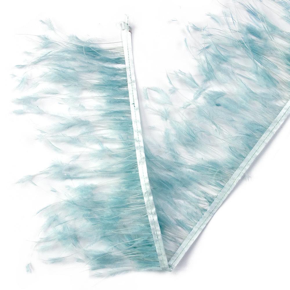 Feather 10-15Cm Burning Silk Ostrich Hair Cloth Edge Clothing Accessories Ostrich Multi-Color Cloth Edge Diy Material