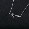 Anime Jewelry Cosplay Inuyasha Kikyou Sesshoumaru Necklace Women Bowknot Pendant Sweater Necklace Props Girls Birthday Gifts