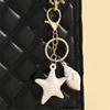 Stylish Beach Inspired Shell Keychain Conch Starfish Star Pendant Keyring Charm Fashionable Sea Inspired Jewelry
