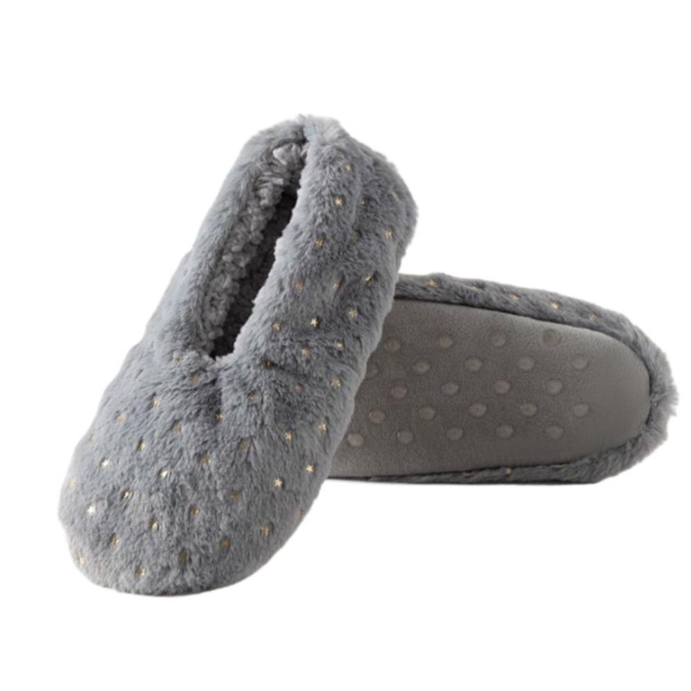 

Coral Fleece Thick Thermal Socks Star Dots Floor Plush Socks Soft Winter Warm Sock Home Mark Size EU41-43 серый