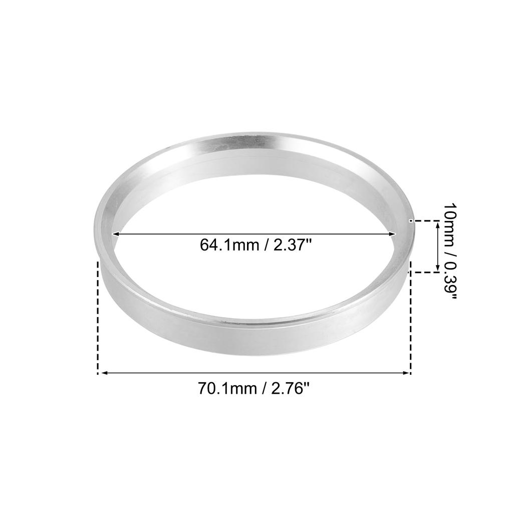 X AUTOHAUX Hub Ring 70.1-64.1mm Wheel Hub Ring Hubcentric Ring