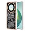 YB IMD Series-19 Style D For Honor X40 5G/X9a 5G/Magic5 Lite 5G IMD Pattern Anti-drop Cover 2.0mm TPU Electroplating Phone Case