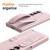 Luxury Wristband Invisible Bracket Case for Samsung Galaxy Z Fold 6 5 4 3 7 fold6 Hand Wrist Strap Folding Stand Silicone Cover