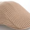 Lacoste Rib Knit Hunting Cap for Men and Size F Women, Beige, (L1284, Beige)