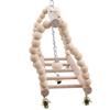 Ponte suspensa para pássaros, escada, balanço, brinquedo para escalada, acessório para gaiola de animais de estimação como esquilos, papagaios, hamsters e ratos.