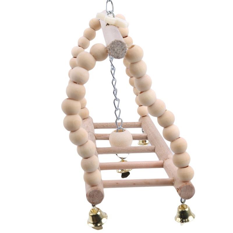 Ponte suspensa para pássaros, escada, balanço, brinquedo para escalada, acessório para gaiola de animais de estimação como esquilos, papagaios, hamsters e ratos.