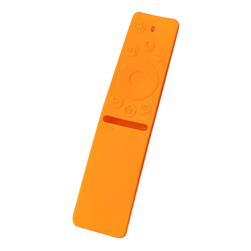 

Remote Control Cover Washable Dust-proof Silicone Full Coverage Protective Case Cover for Samsung BN59-01244A оранжевый