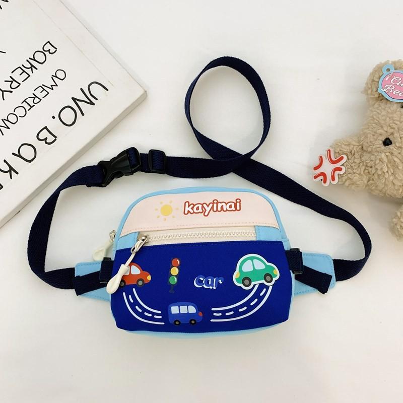 Cute And Colorful Cartoon Print Chest Bag For Children With Lightweight And Durable Nylon Material королевский синий