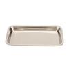 Stainless Steel Surgical Dental Tray Rectangular Metal Cosmetic Storage Tray for Nail Art Equipment