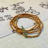 Imitation Hetian Bead & Bamboo Olive Bracelet – Original Small Batch Design