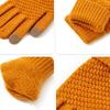 WTEMPO 1Pair Autumn Winter Cold-proof Windproof Full Finger Gloves Couple Warm Plush Gloves Outdoor Cycling Touch Screen Soft Gloves