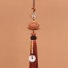 Peach Wood Lotus Car Pendant Innovative Vehicle Rearview Mirror Decoration Pendant