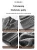 Men's Autumn/Winter Cashmere Cable Knit Zipper Cardigan Sweater, Half-High Collar, Plus Size
