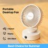 Portable Desktop Fan Wireless Electric Ventilator Air Circulator Student Dormitory Staff Office 5 Speeds Natural Breeze