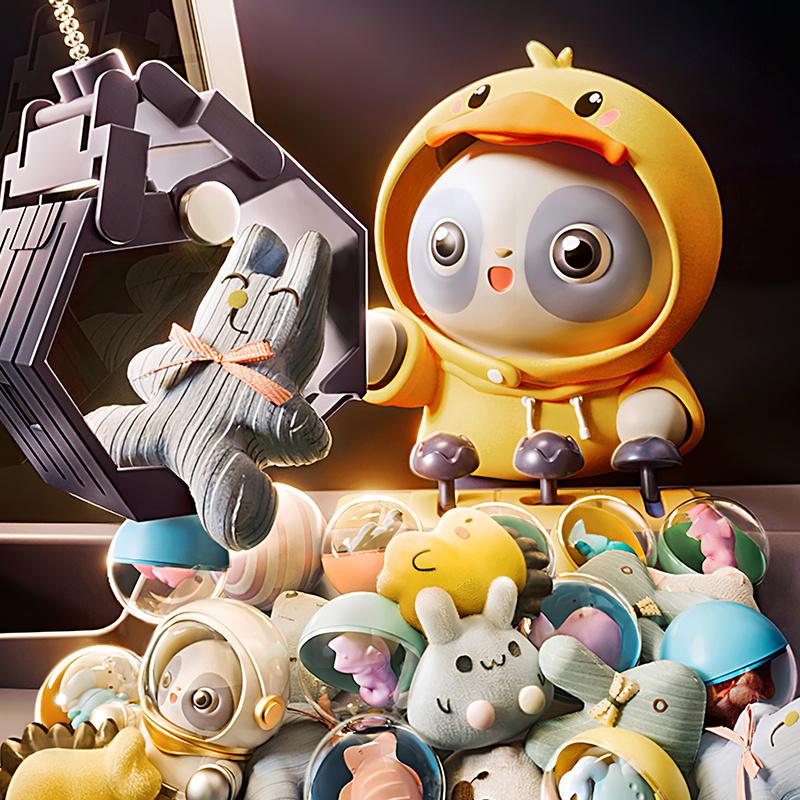 Doll Machine Coin Operated Play Game Mini Claw Catch Toy Machines Dolls Maquina Dulces Children Interactive Toys Birthday Gifts