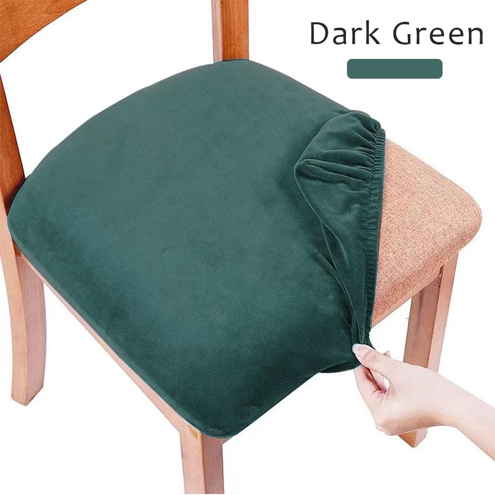 Sametový potah na sedák Potah na jídelní židli Protiskluzový chránič židlí Potah Polyester Snadno se hodí do kanceláře Kuchyň Banket Party